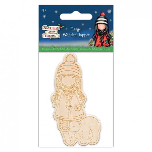 Gorjuss Christmas Large Wooden Topper